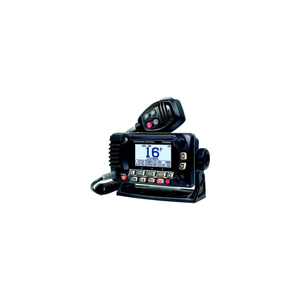 Standard Horizon GX1850B Eplorer w/NMEW2000, 25 Watts, Black - GX1850B