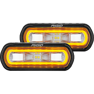 RIGID Industries SR-L Series Surface Mount Spreader Light - Black Housing - Amber Halo - 53123