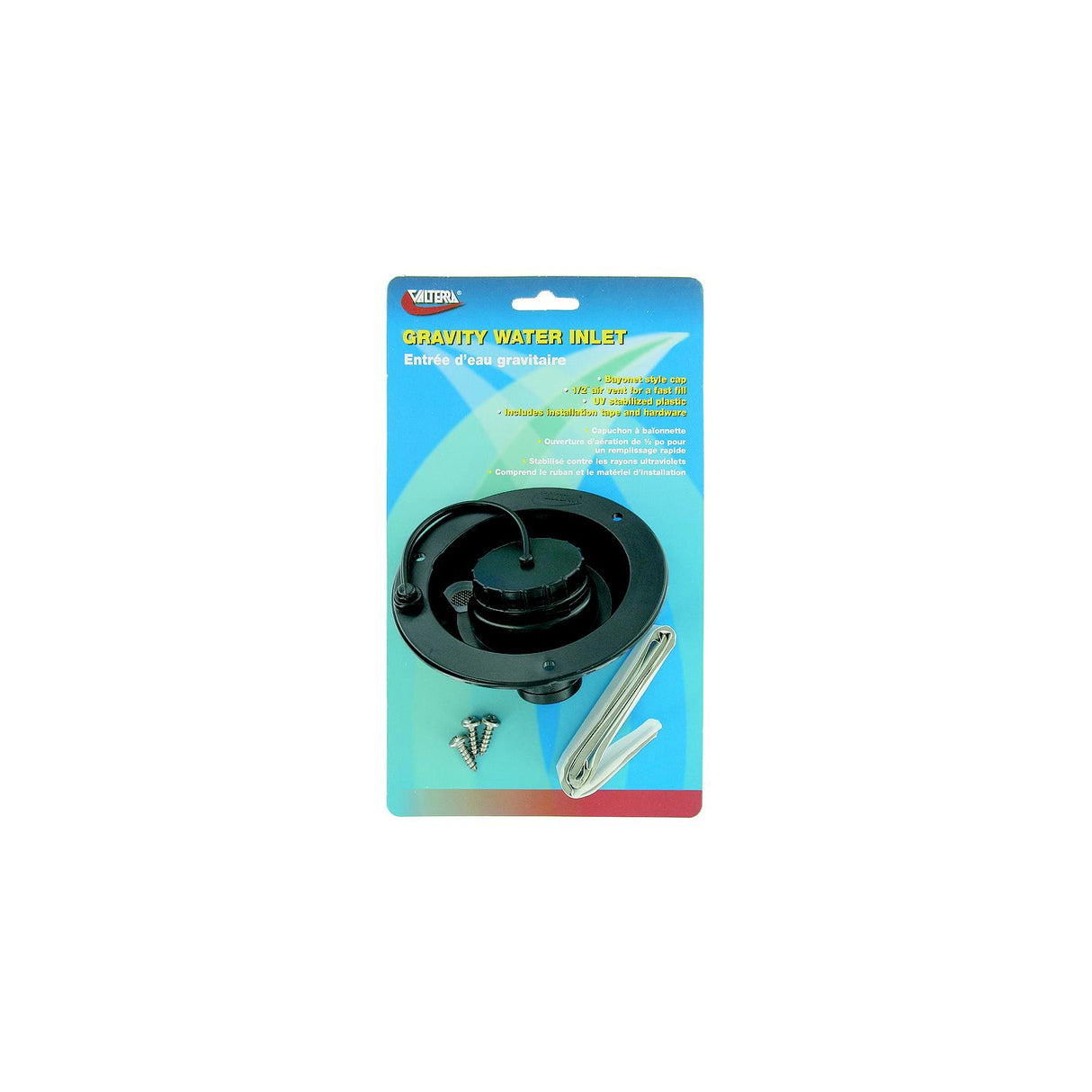 Valterra WATER INLET GRAVITY BLACK BELL RVX - A01-2003BKVP - image 1