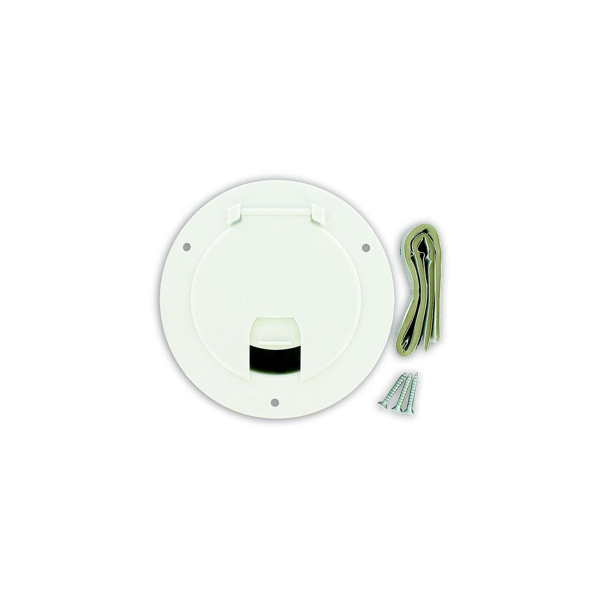 Valterra Cable Hatch, Large Round, White - A10-2135VP - image 1