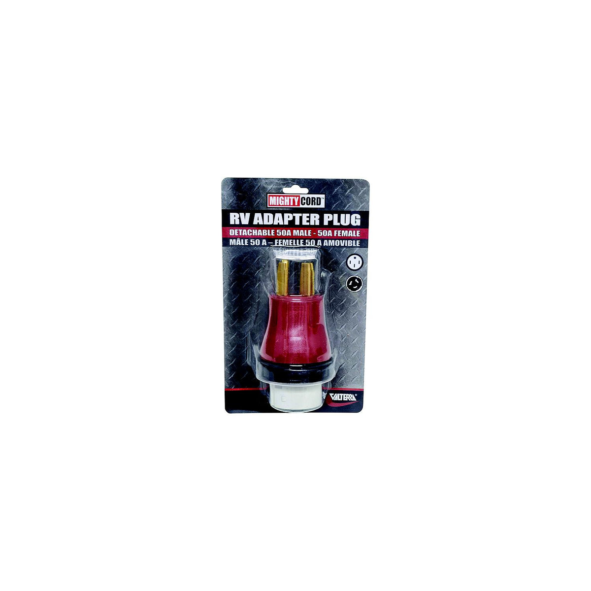 Valterra Mighty Cord RV Electrical Adapter Plug & Locking Ring - A10-5050DAVP - image 1