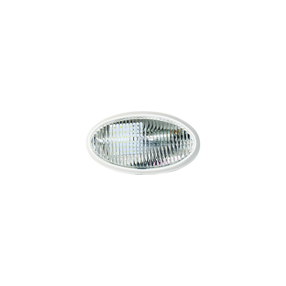 Valterra DG71257VP Oval Porch Light w/Switch, White w/Clear Lens - image 1