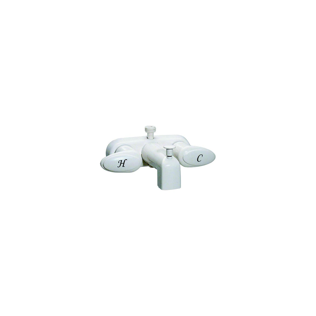 Valterra PF223261 Catalina Two Handle RV Tub Diverter Faucet, White w/White Handles - image 1