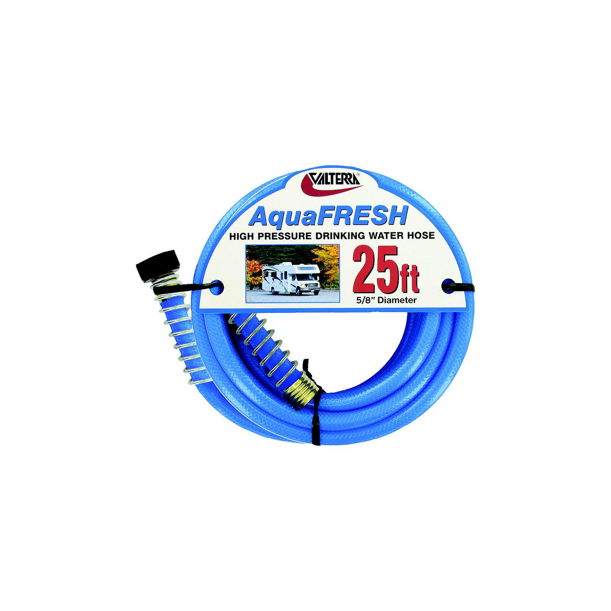 Valterra W019300 Blue AquaFresh High Pressure RV Drinking Water Hose, 5/8" x 25' - image 2