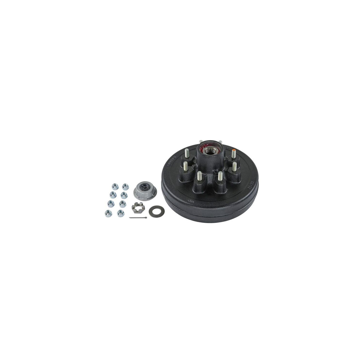 Lippert Components Lippert 2024013260 Brake Drum Hub Kit 12" with Installed Bearings - 8 on 6-1/2", 1/2" Studs, 7,000-lb. Axles #2024013260