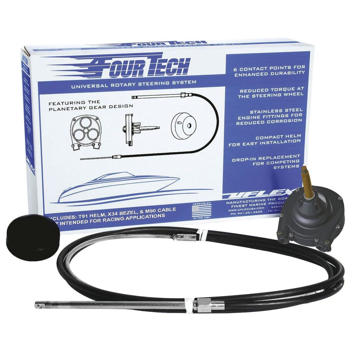 Uflex Fourtech™ Universal Rotary Steering System (15’) - FOURTECH15 - image 1