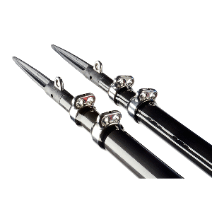 C.E. Smith Gen3 Center Rigger Pole - Black - 2-Section - 12' - 56561