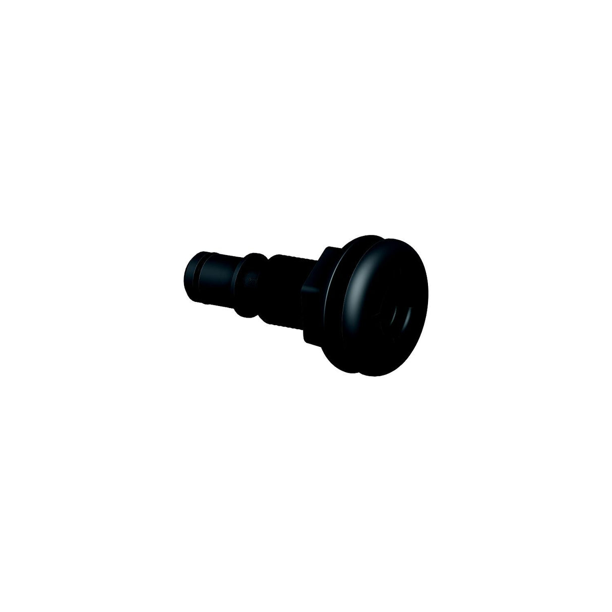 Flow-Rite MA011QLB Qwik-Lok Thru-Hull Fitting, 3/4", Black, Straight Flanged - image 1