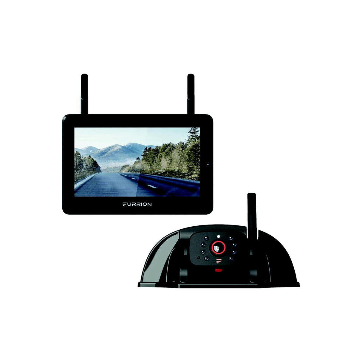 Furrion 2021124329 Vision S®+ RV Observation System - 7" Monitor, Sharkfin Camera - 2021124329