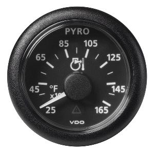 Veratron 52 MM (2-1/16") ViewLine Pyrometer - 250° to 1650°F - Black Dial & Bezel - A2C59512334