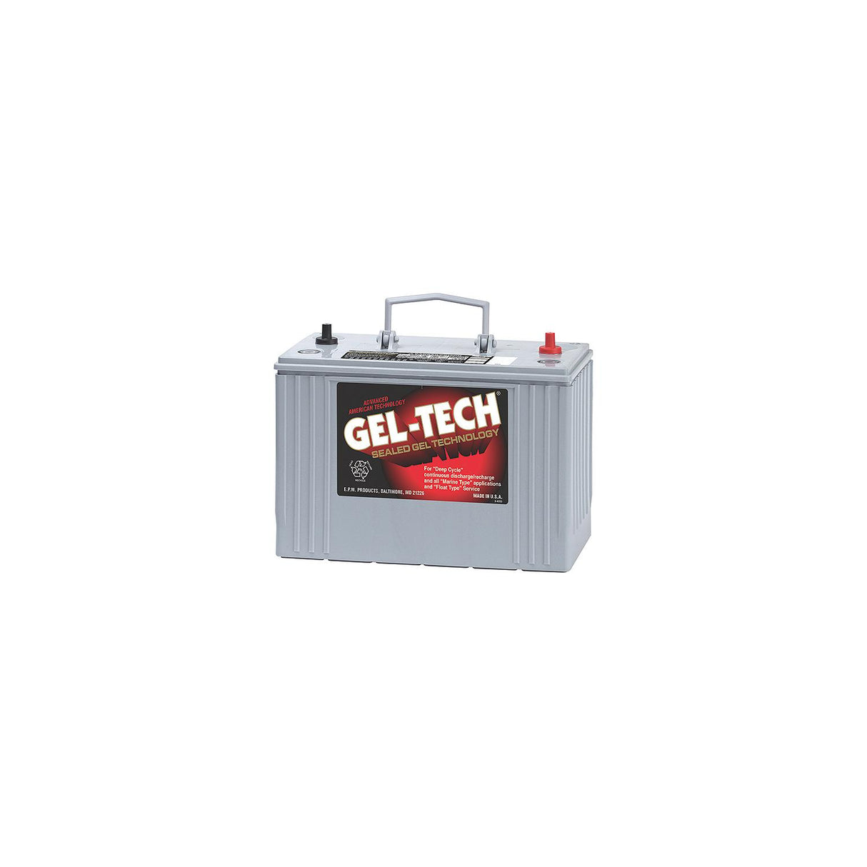 Midstate Battery Battery Gel Tech Dryfit 12 Volt - 8G31DT