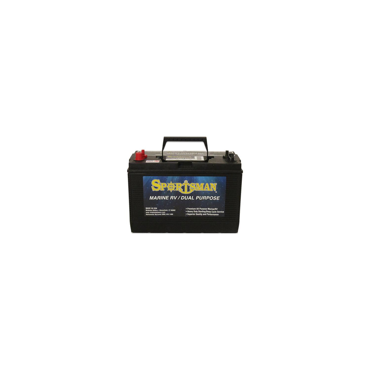 Midstate Battery Sportsman Dual Purpose Battery 12V Starting/Cycling - DP31M