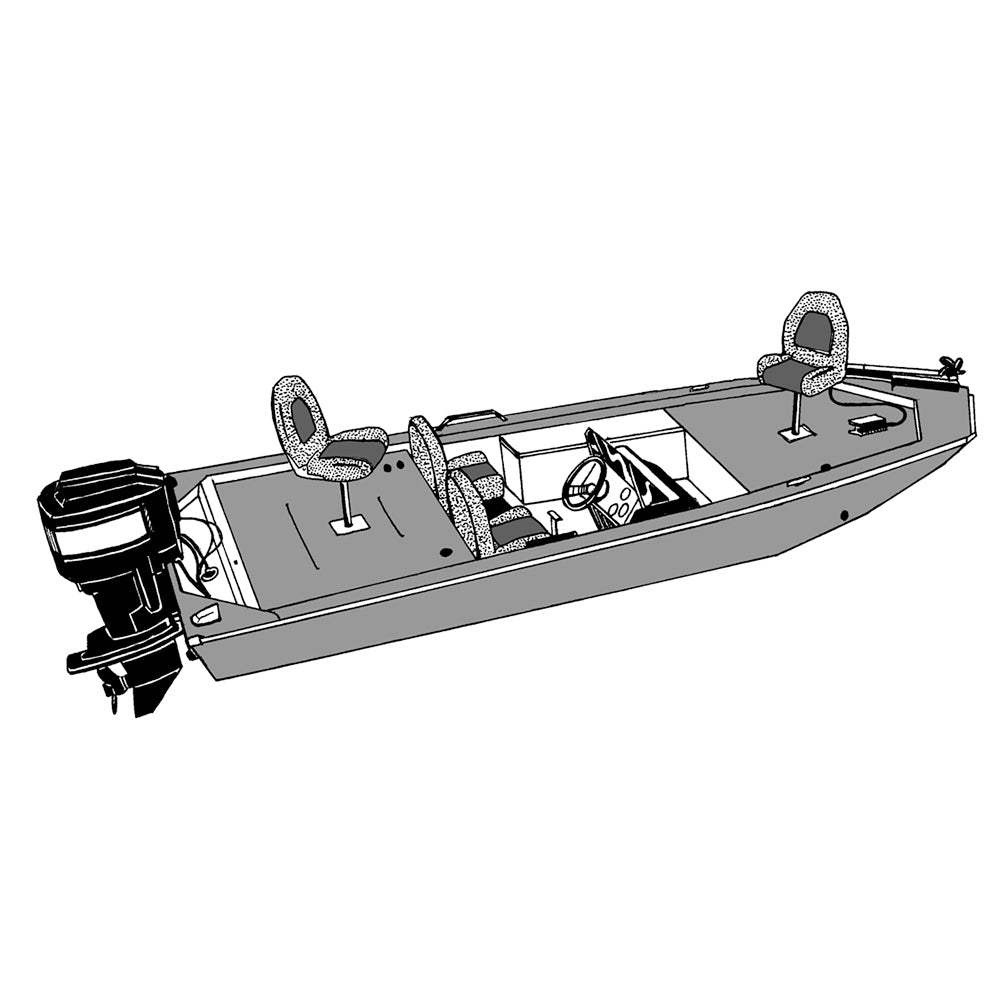 Carver by Covercraft Carver Performance Poly-Guard Styled-to-Fit Boat Cover f/15.5' Jon Style Bass Boats - Shadow Grass - 77815C-SG