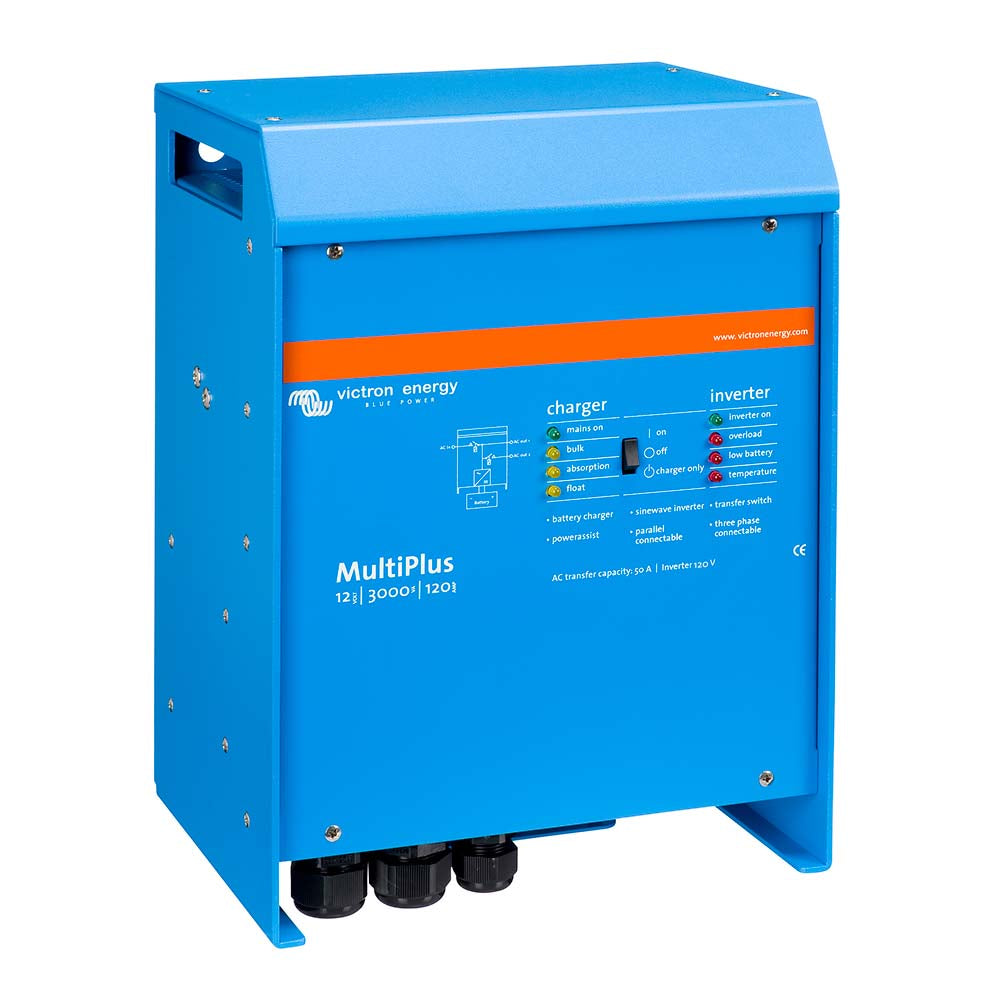 Victron Energy Victron MultiPlus Inverter/Charger 12 VDC - 3000VA - 120vAC w/120AMP Battery Charger - 50AMP Transfer Switch - PMP123021102