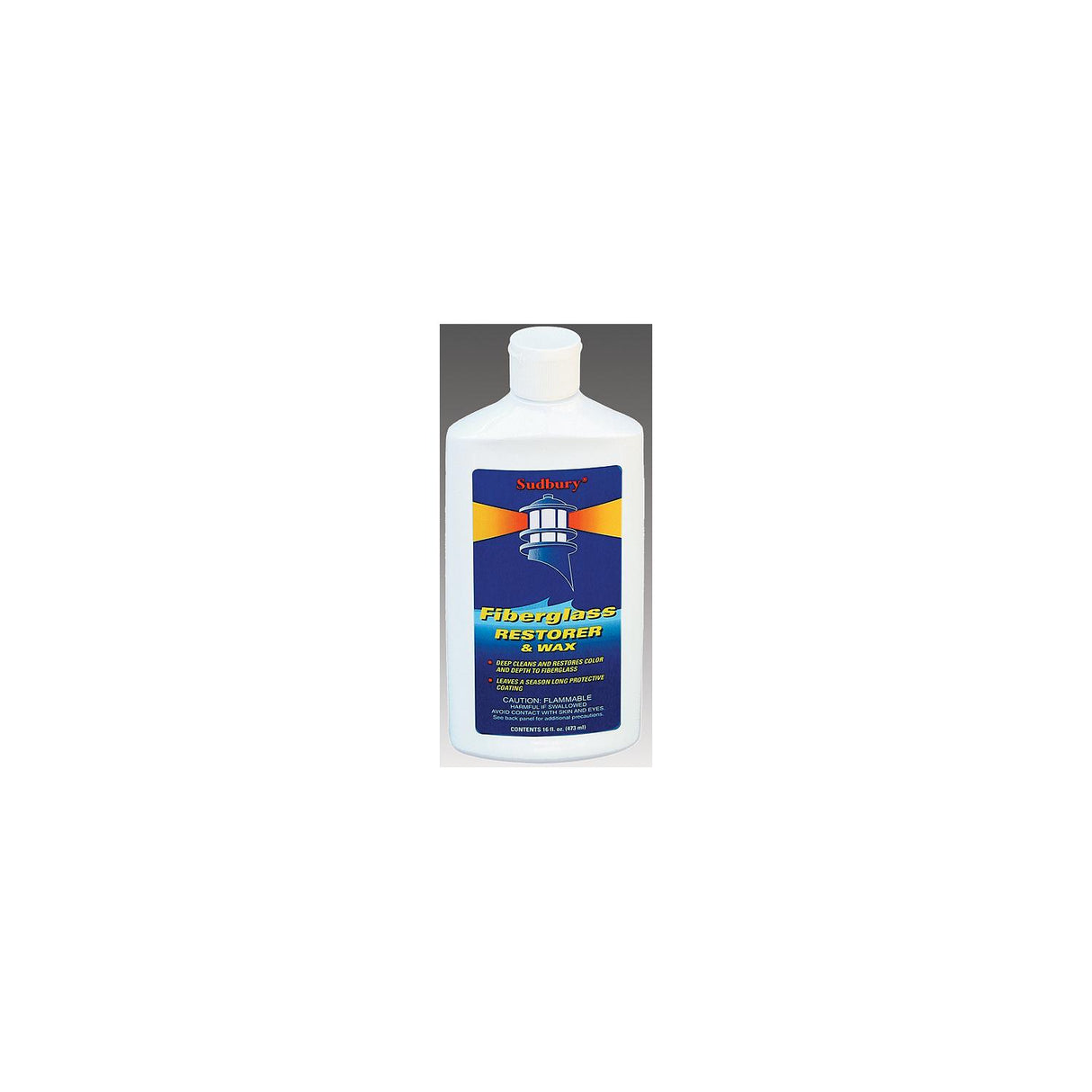 Sudbury Boat Care One Step Fiberglass Restorer & Wax, Liquid, 12 oz. - 413