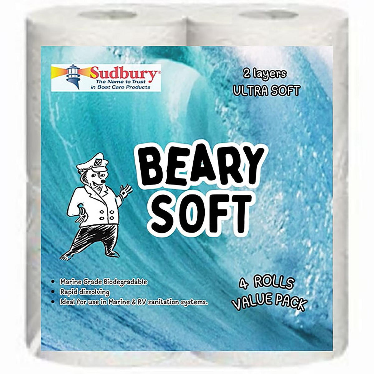 Sudbury Boat Care SUDBURY TOILET PAPER 2-PLY MARINE AND RV DISSOLVABLE - 824 - image 1