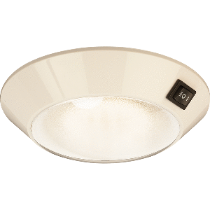Sea-Dog White Plastic LED Dome Light 4" Day/Night - Clear/Red Bulb - 401757-1