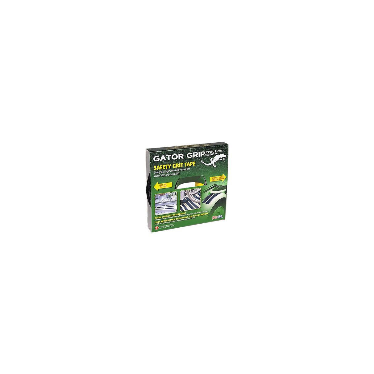 Lifesafe Life Safe RE141 Gator Grip Anti-Slip Safety Grit Tape 1" x 60' Black - RE141 - official LifeSafe product image 3