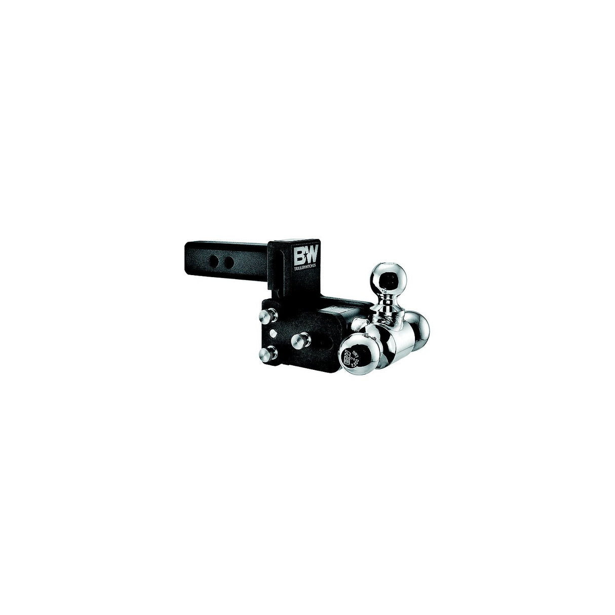 B&W Trailer Hitches B&W TS10049B Trailer Hitches Tow & Stow Tri Ball Receiver Hitch | Fits Standard 2" Receiver - TS10049B - official B&W Trailer Hitches product image 3