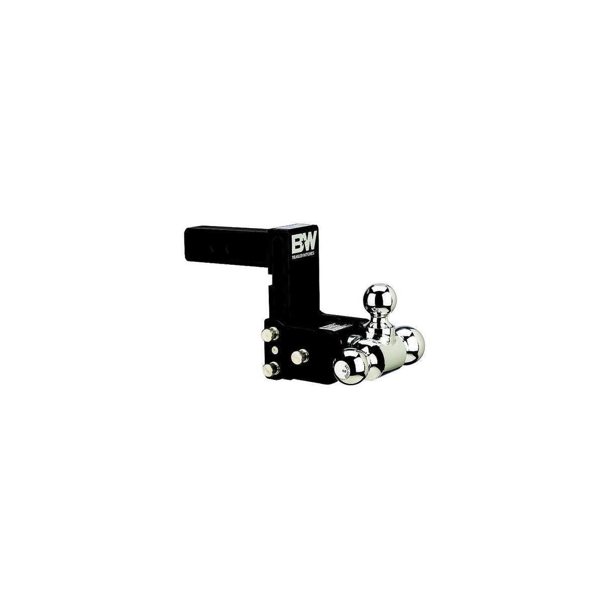 B&W Trailer Hitches B&W TS10048B Trailer Hitches Tow & Stow Tri Ball Receiver Hitch | Fits Standard 2" Receiver - TS10048B
