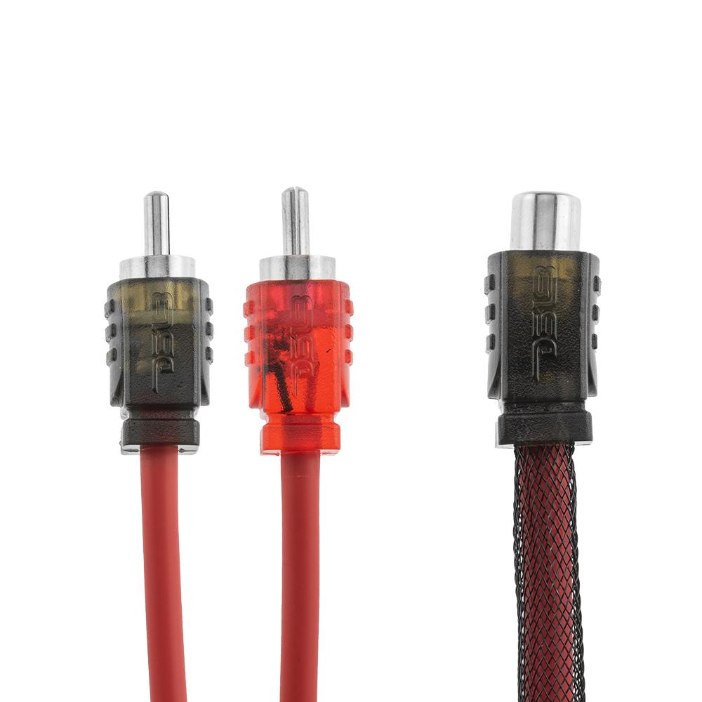 DS18 Audio DS18 Advance Ultra Flex RCA Y Connector Cable- 1 Female to 2 Male - R1F2M