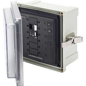 Blue Sea Systems Blue Sea 3120 - SMS Panel Enclosure w/ELCI Main (50A) and 2 Blanks - 240V