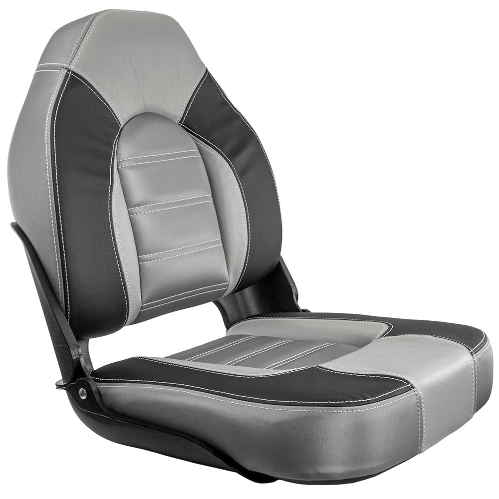 Springfield Marine Springfield Skipper Premium HB Folding Seat - Charcoal/Grey - 1061063-B