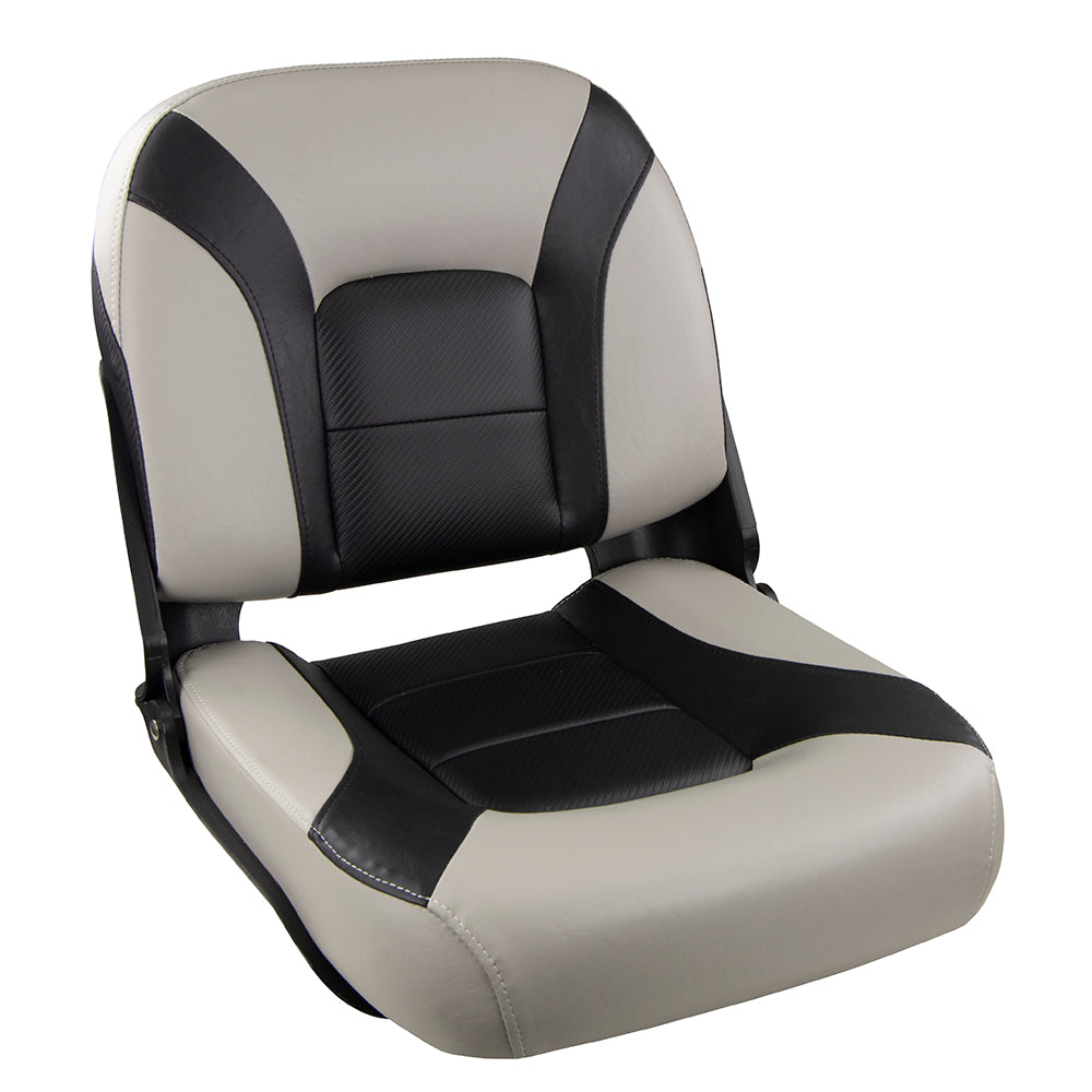 Springfield Marine Springfield Skipper Premium LB Folding Seat - Grey/Black - 1061077-1