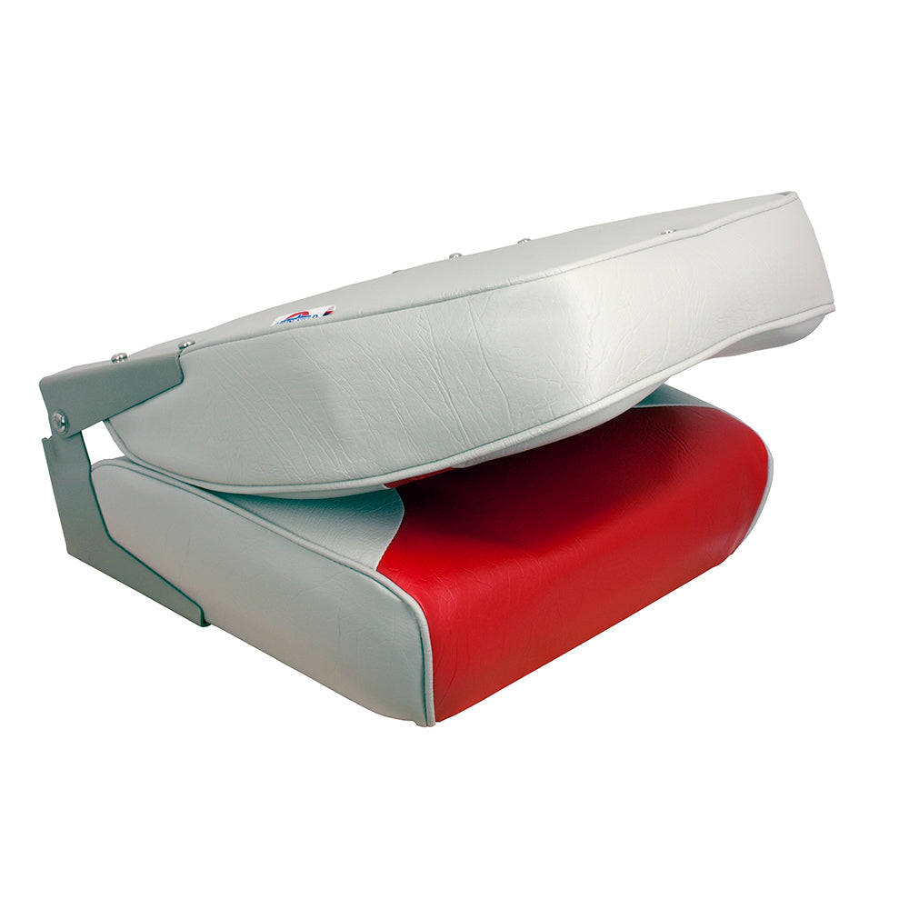Springfield Marine Springfield High Back Multi-Color Folding Seat - Red/Grey - 1040665