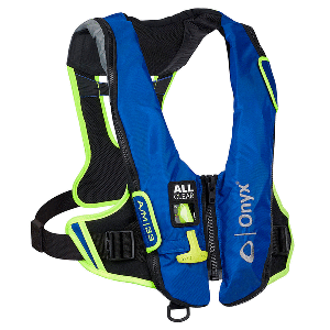 Onyx Outdoor Onyx Impulse A/M-33 All Clear® Auto/Manual Inflatable Life Jacket - Blue - 132800-500-004-21