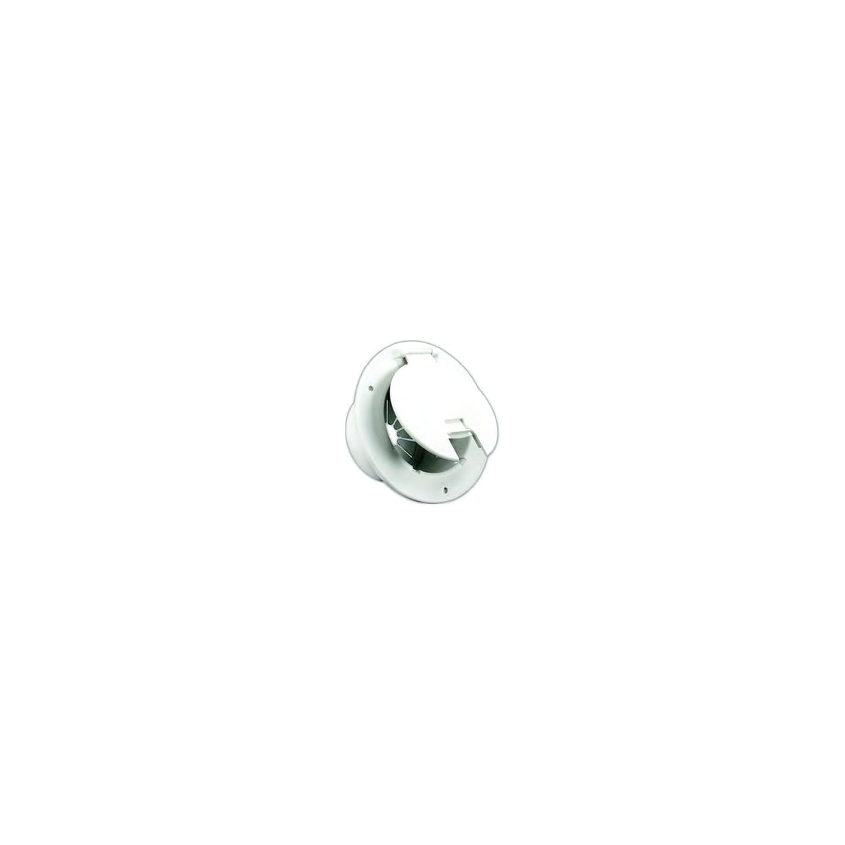 B&B Molders B and B Molders 94329 Deluxe Round Electric Cable Hatch, 5-1/8" Polar White - image 1