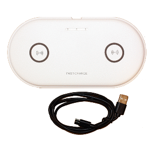 Lunasea Lighting Lunasea Dual Qi Charge Pad - USB Powered (Power Supply Not Included) - LLB-63AU-01-00