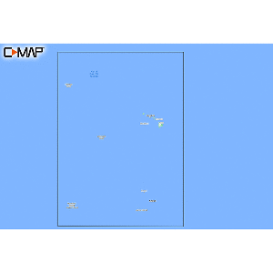 C-MAP M-NA-Y210-MS Hawaii Marshall Islands French Polynesia REVEAL™ Coastal Chart