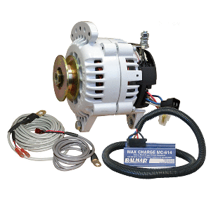 Balmar Alternator 100 AMP Kit 12V 3.15" Dual Foot Saddle Single Vee Pulley Regulator & Temp Sensor - 60-YP-MC-100-SV
