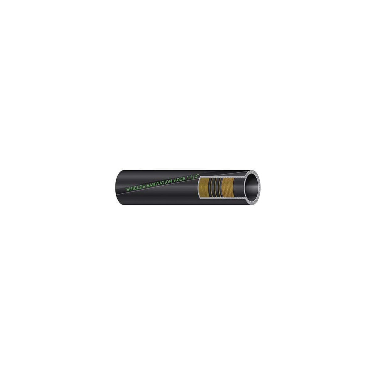 Shields Hose Shields Marine Premium Rubber Sanitation Series 101 Kink Resistant Flexible Hose | 1-1/2" ID - 16-101-1124