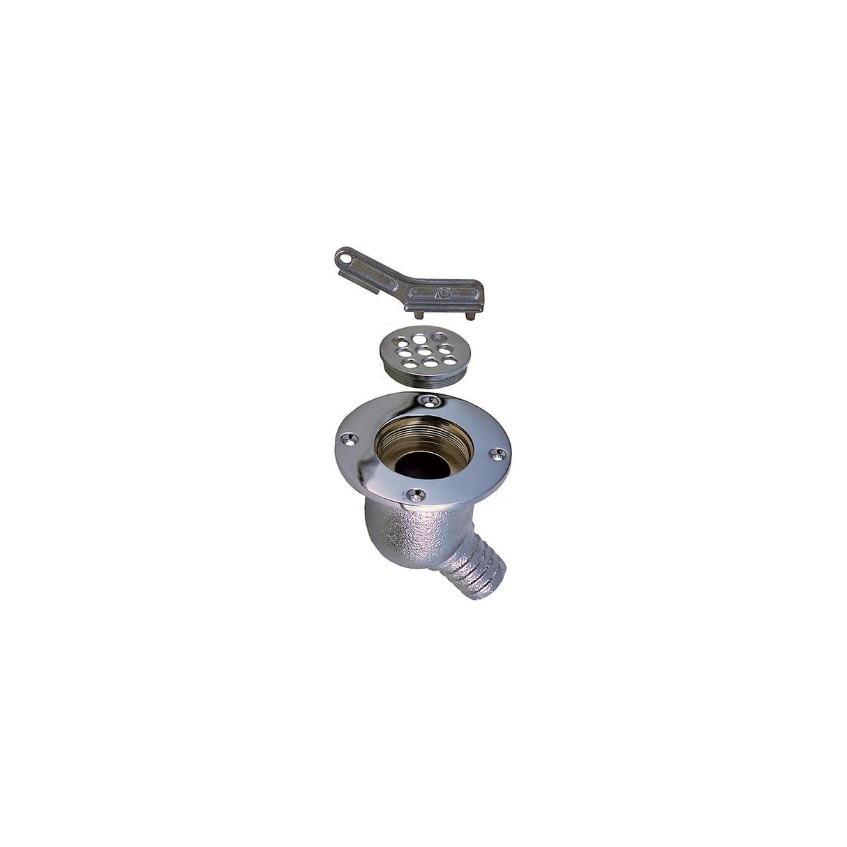Perko Chrome Cockpit Scupper, 1" - 0142001CHR