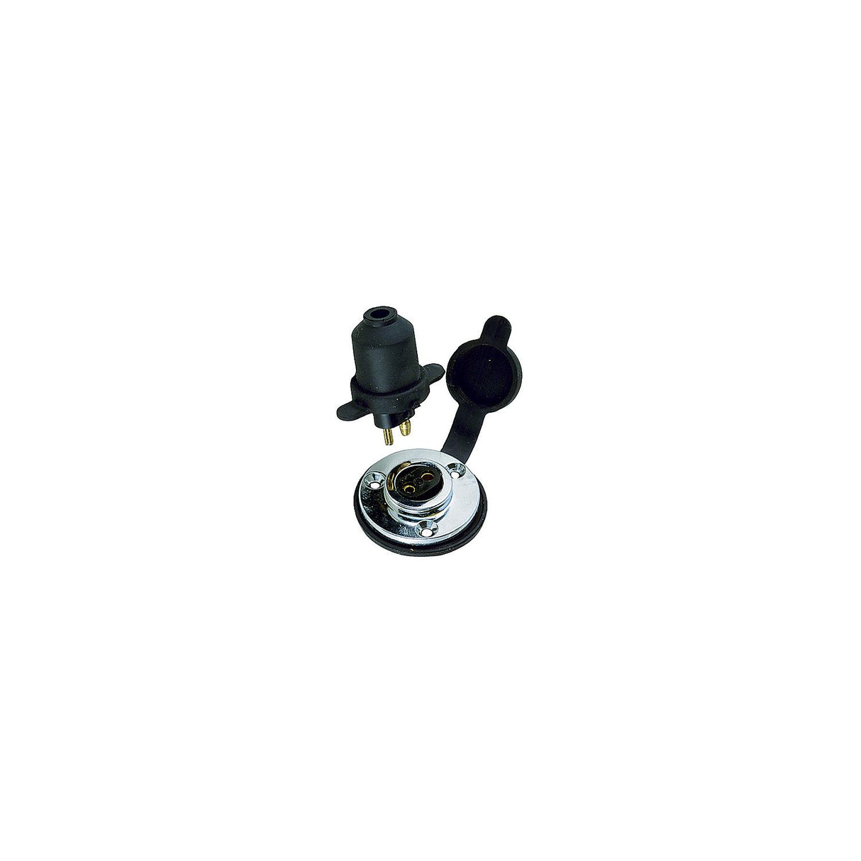 Perko Chrome Plated Zinc Watertight Electrical Deck Connection - 1190DP0CHR