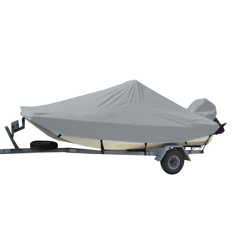 Carver by Covercraft Carver Sun-DURA® Styled-to-Fit Boat Cover f/17.5' Bay Style Center Console Fishing Boats - Grey - 71017S-11