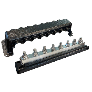 Victron Energy Victron Busbar 600A 8P & Cover 8X 3/8" Plus 8X M8 Terminals - VBB160080010