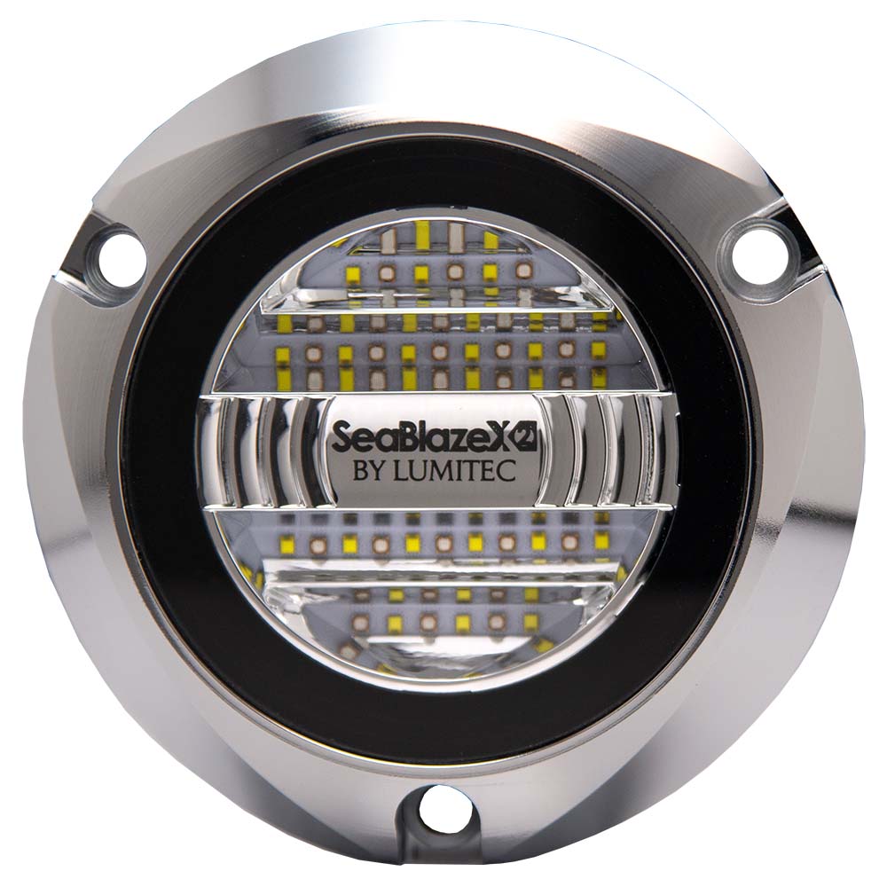 Lumitec SeablazeX2 Spectrum Underwater Light RGBW Polished Housing - 101591