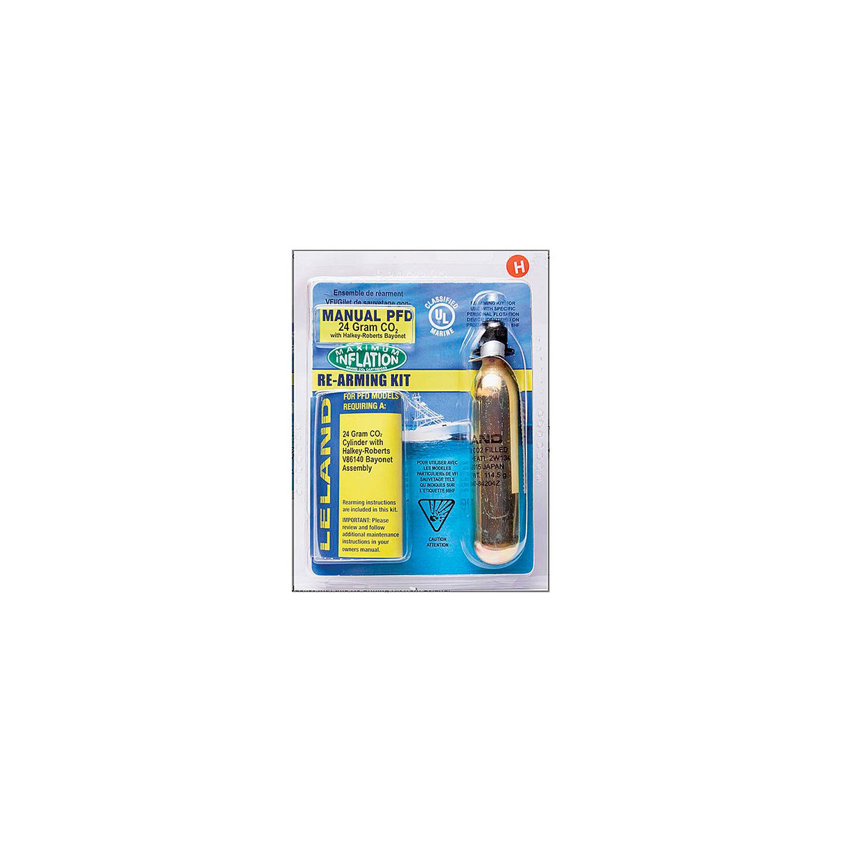 Scanstrut Leland V8616084204Z Rearm Kit 24 Gram Co2 With Bayonet For Manual Inflable PFD - V86160-84204Z