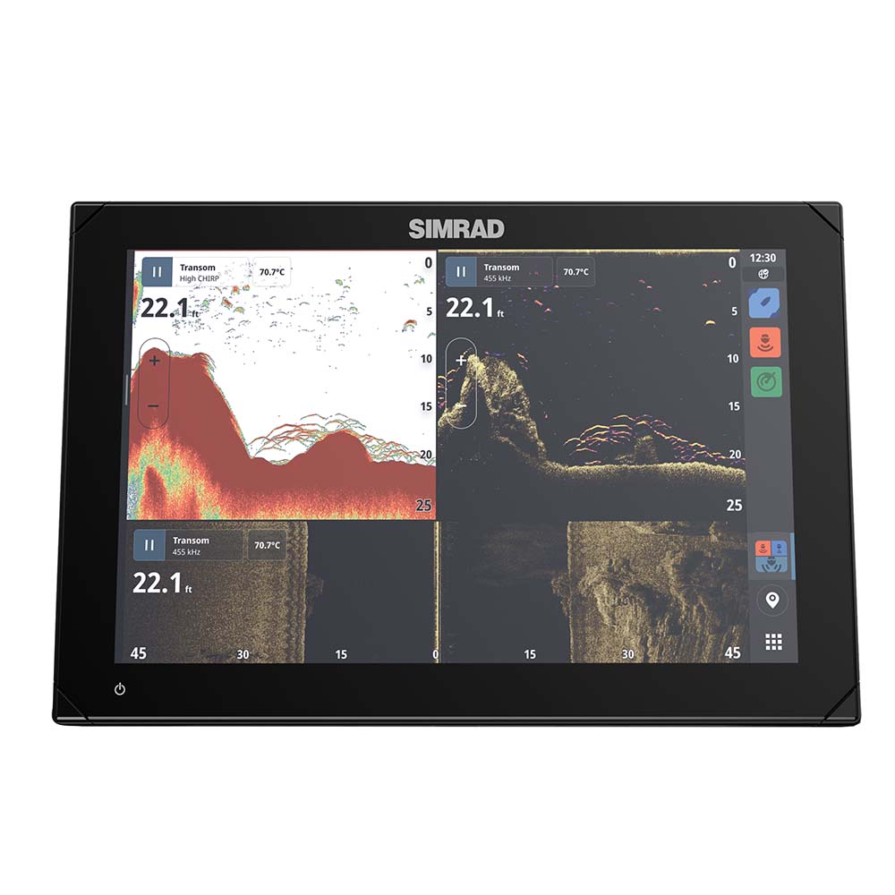 Simrad 00015222001 NSX 3012 Smart Chartplotter & Fishfinder, 12" w/o Transducer - 000-15222-001