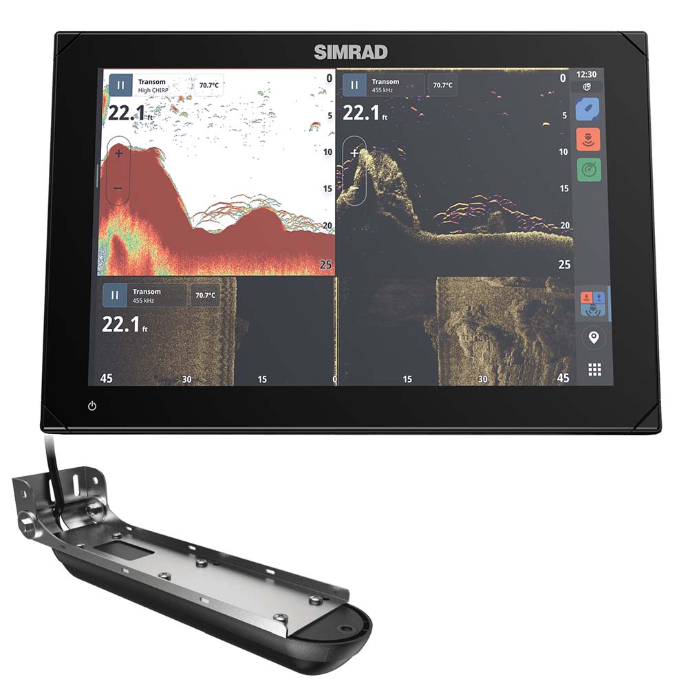 Simrad 00015367001 NSX 3012 Smart Chartplotter & Fishfinder, 12" w/Active Imaging - 000-15367-001