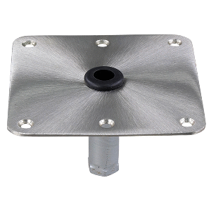 Springfield Marine Springfield KingPin™ 7" x 7" Stainless Steel Square Base (Threaded) - 1630001
