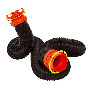Camco RhinoFLEX 10' Sewer Hose Extension w/Swivel Bayonet & Lug - 39764