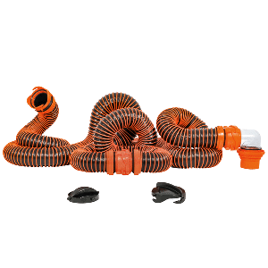 Camco RhinoEXTREME 20' Sewer Hose Kit w/4 In 1 Elbow Caps - 39867