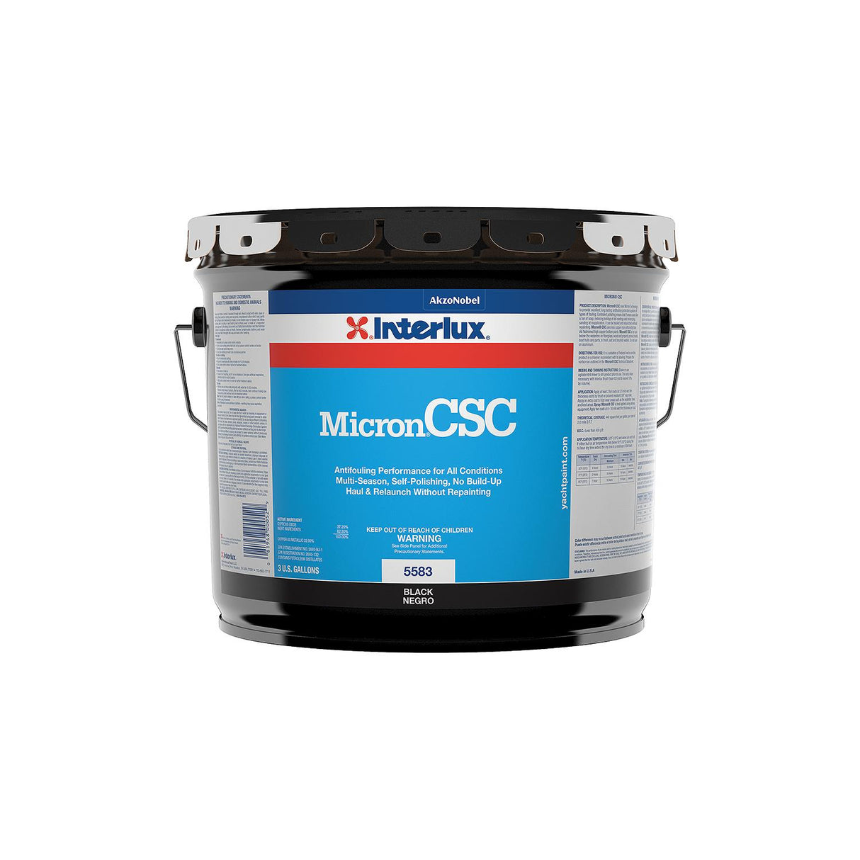 Interlux 55833 Micron® CSC Bottom Paint, Black 3-Gal Pail - Y5583/3 - official Interlux product image 3