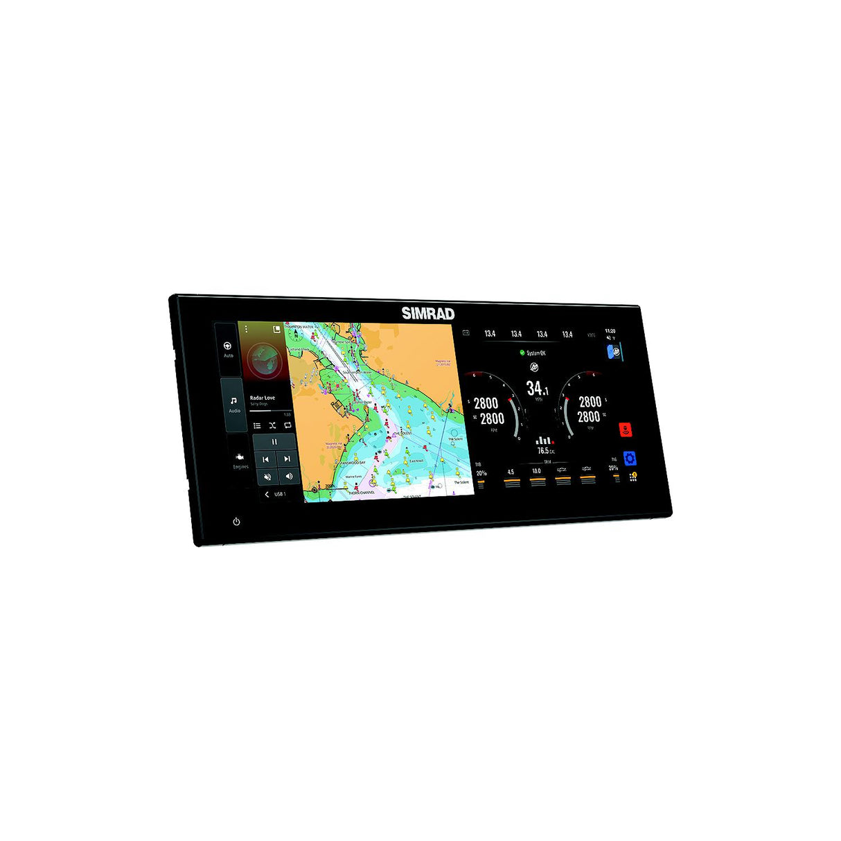 SIMRAD Simard 00016216001 NSX⢠Ultrawide Smart Chartplotter & Fishfinder, NSX 3012UW w/Active Imaging 3-in-1, 12" - 000-16216-001
