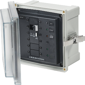 Blue Sea Systems Blue Sea 3123 - SMS Panel Enclosure w/ELCI (32A) & 3 Blanks - 230V AC