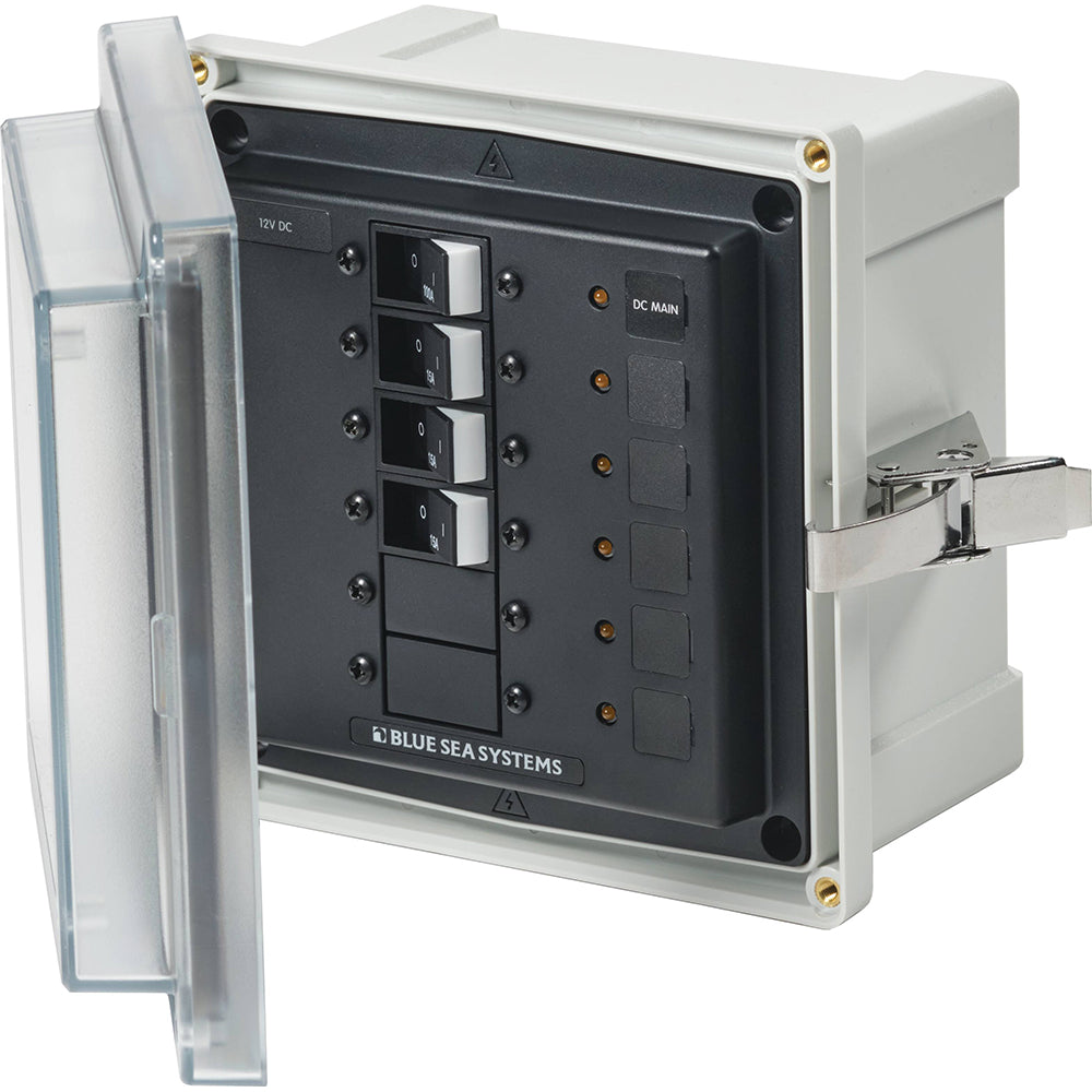 Blue Sea Systems Blue Sea 3133 - SMS Panel Enclosure w/Main & 3 Branch (12/24V) - 12/24V DC